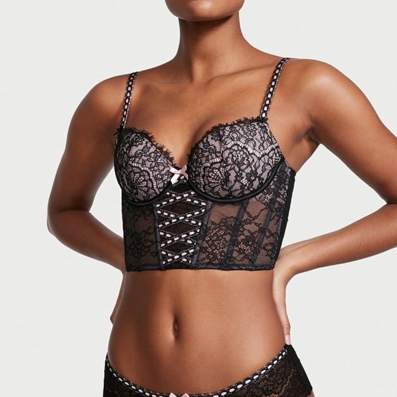 Victorias Secret Dream Angels black lace balconet bra top✨ - Picture 5 of 5